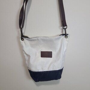 Sea Bags Chebeague Crossbody Bag White Blue